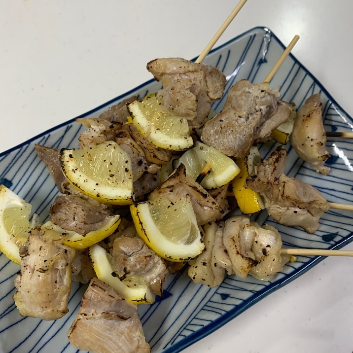 夏でもさっぱり！塩レモン焼き鳥